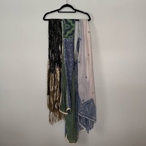 Set of three boho scarves